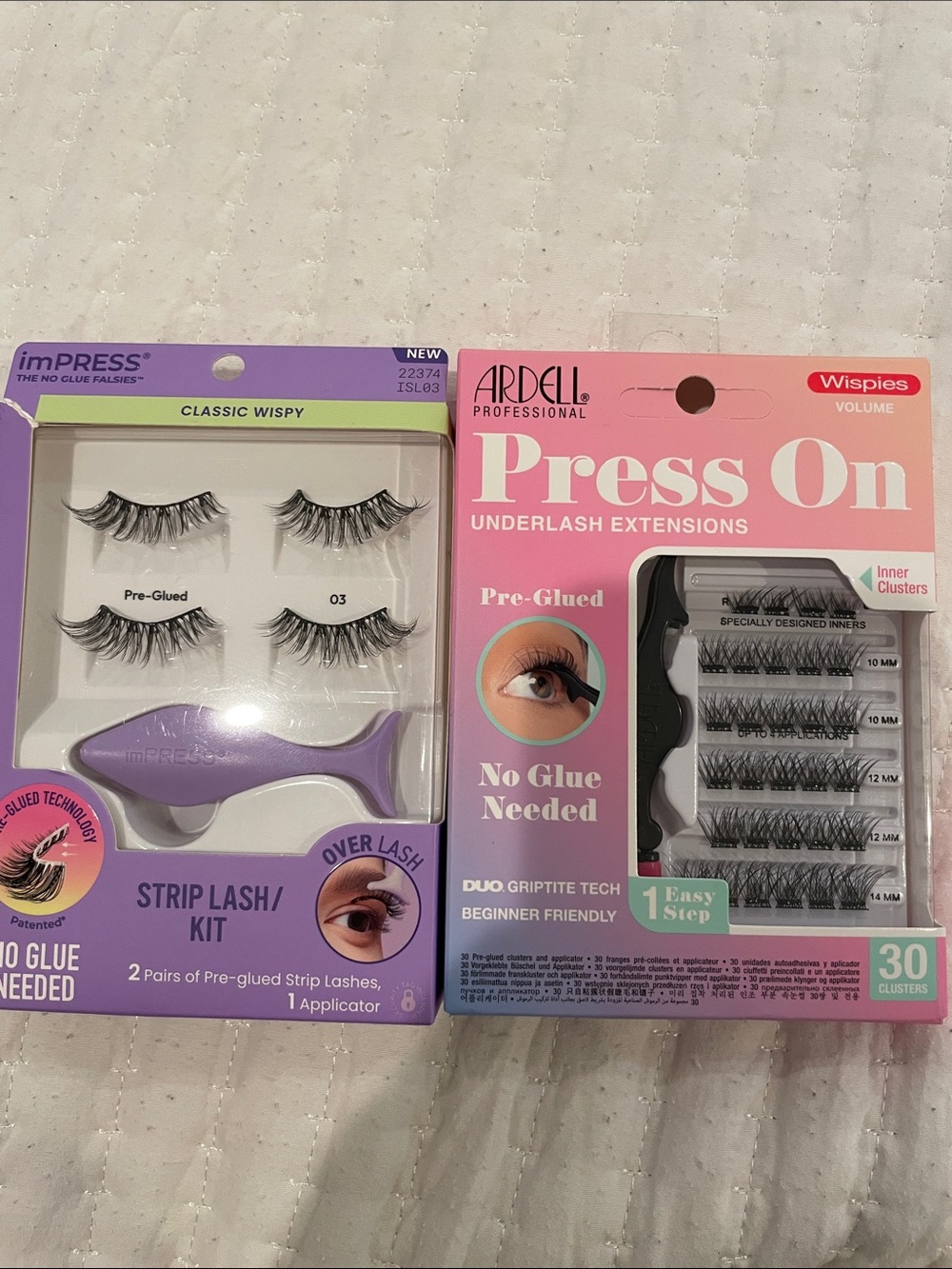 NWT Pre-Glued Eyelashes - Classic Wispy & Wispies
